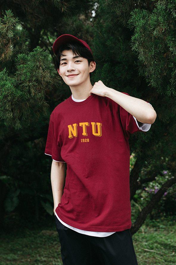 NTU 經典短Ｔ－酒紅色Ｓ號