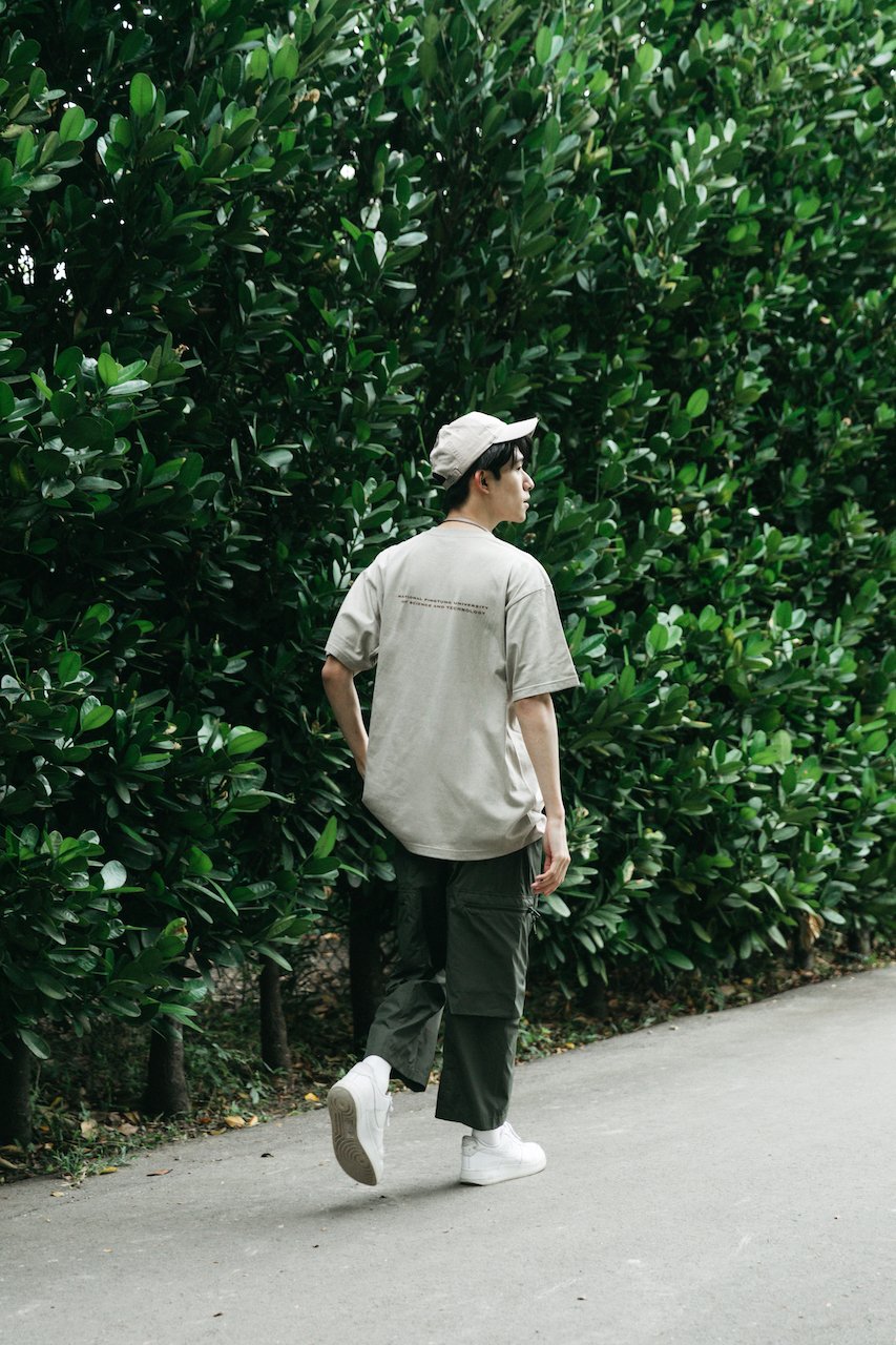 NPUST 設計短Ｔ－米色