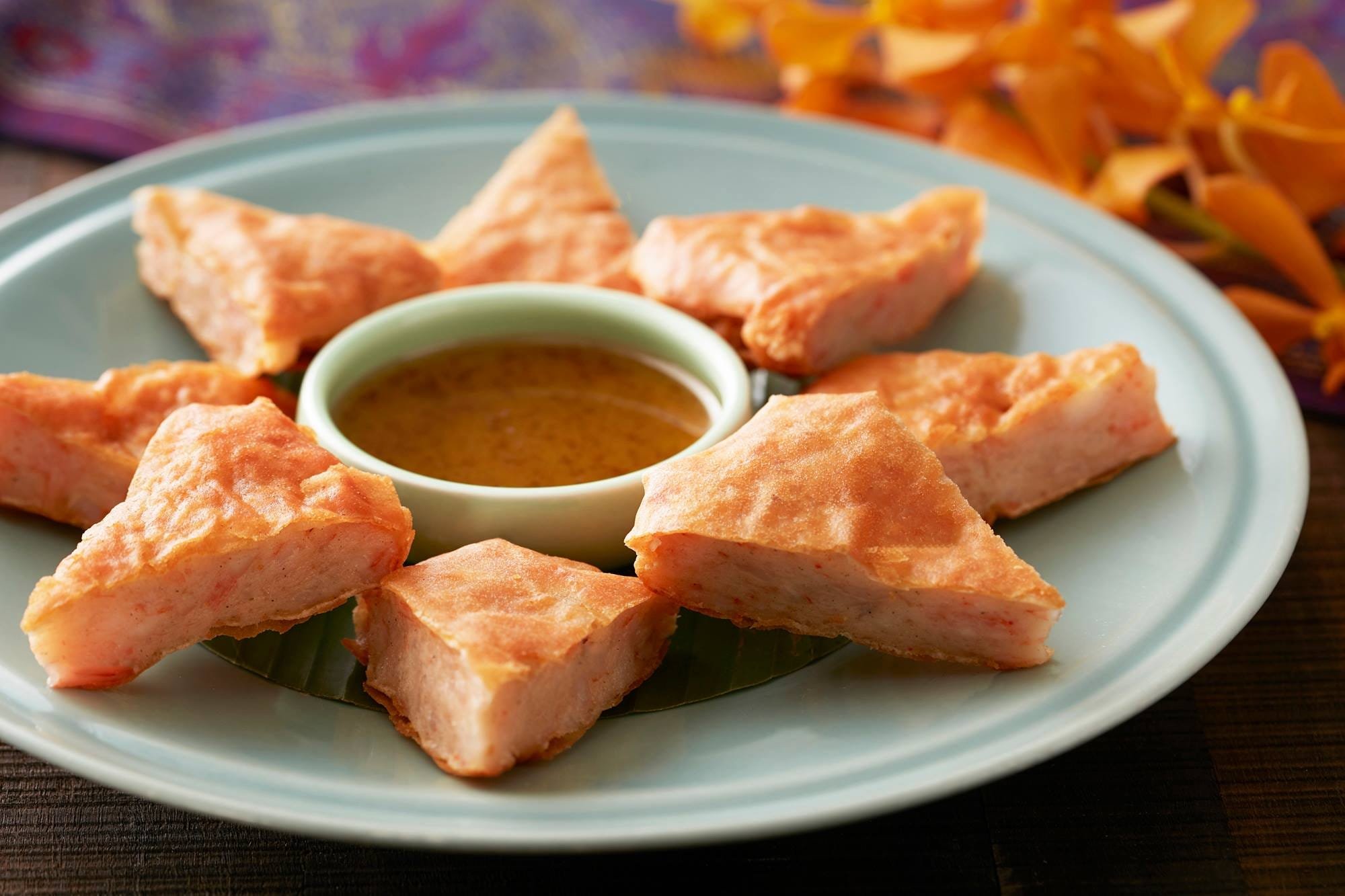 超厚月亮蝦餅附沾醬