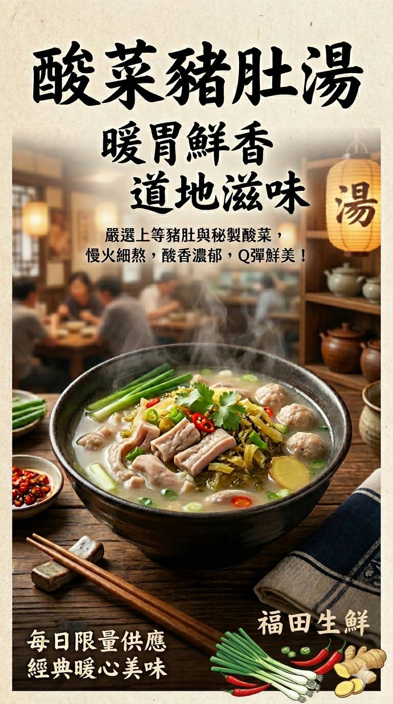 酸菜豬肚湯