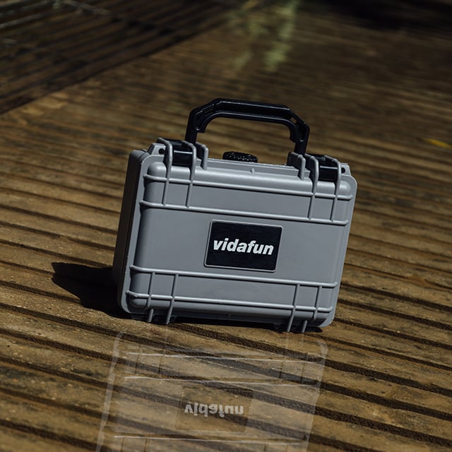 Vidafun V07 隨行防水氣密抗撞提把收納盒 灰黑色