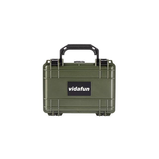 Vidafun V07 隨行防水氣密抗撞提把收納盒 綠黑色