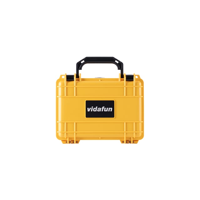 Vidafun V07 隨行防水氣密抗撞提把收納盒 黃黑色