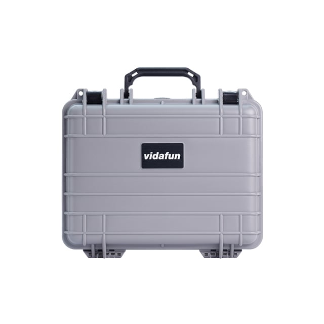 Vidafun V12 防水氣密抗撞提把收納工具箱 灰黑色