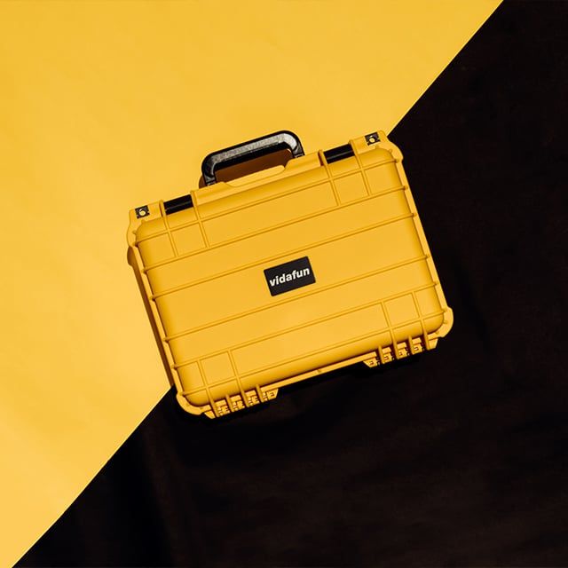 Vidafun V13 防水氣密抗撞收納箱 黃黑