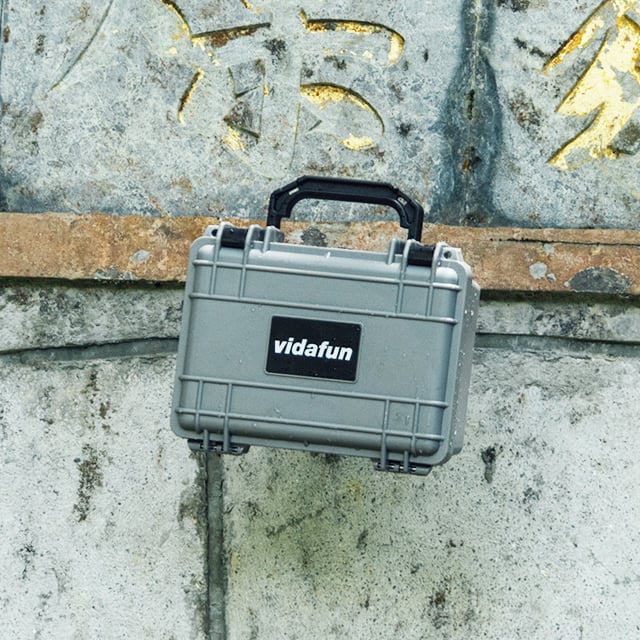 Vidafun V10 隨行防水氣密抗撞提把收納盒 灰黑色