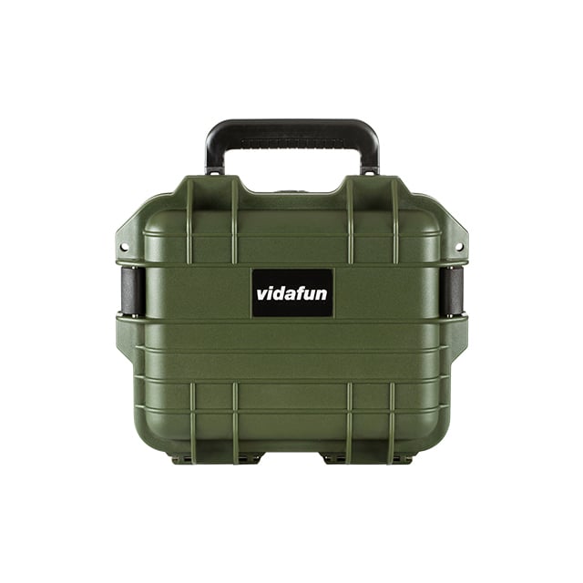 Vidafun V09 防水氣密抗撞提把收納箱 綠黑