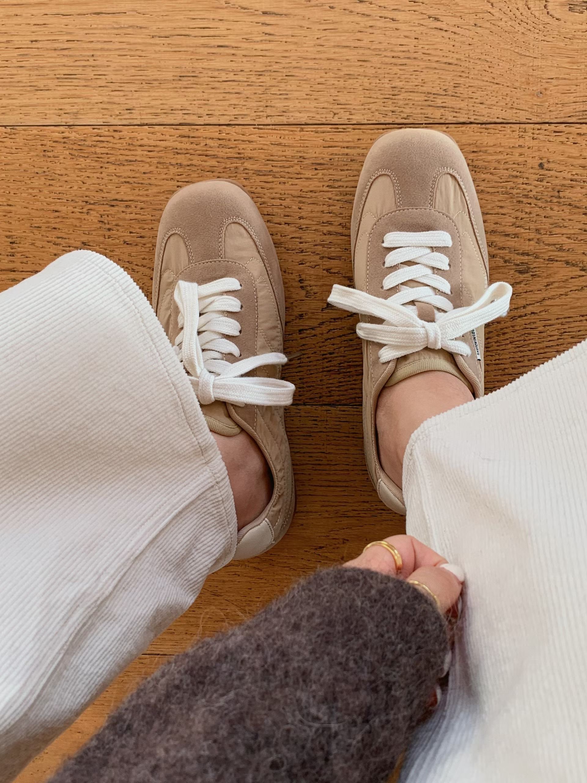 麂皮拼布休閒鞋