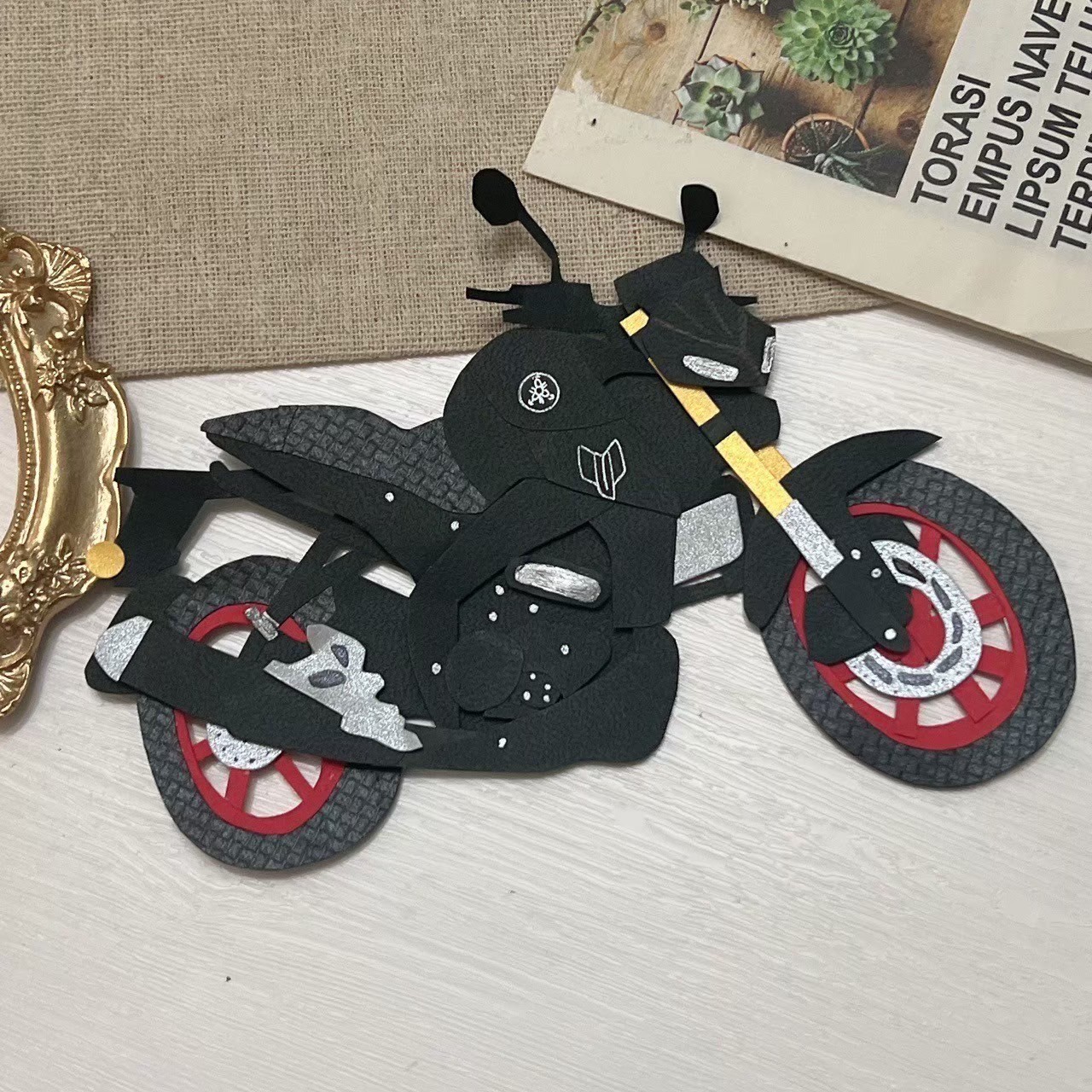 【預購】客製化紙雕裝飾｜機車擋車款