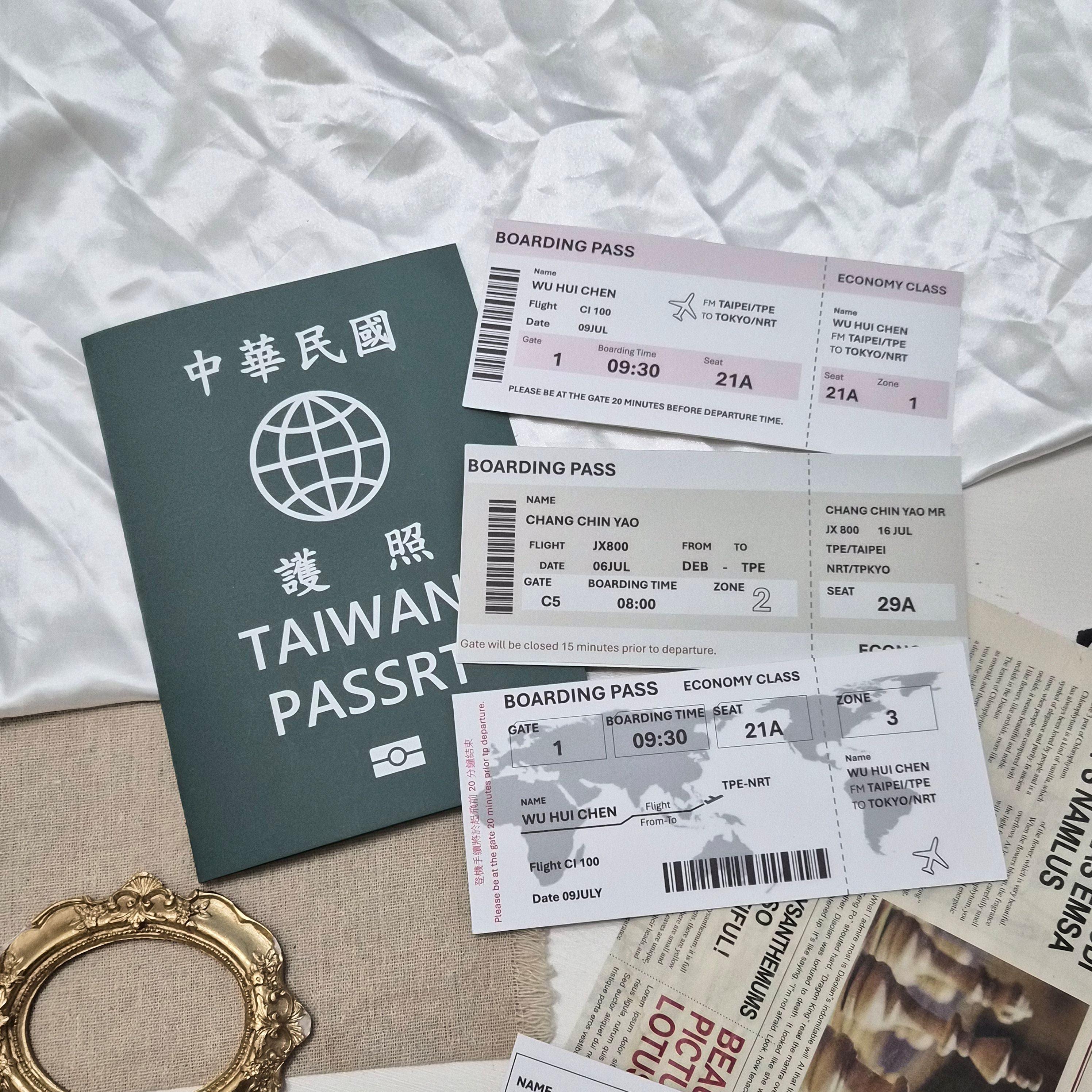 【現貨】護照機票手工卡片｜文字款 旅行卡片 送禮首選
