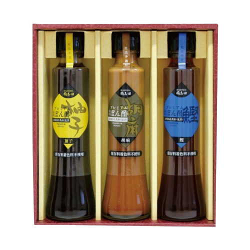 桷志田黑醋柚子醋3種禮盒