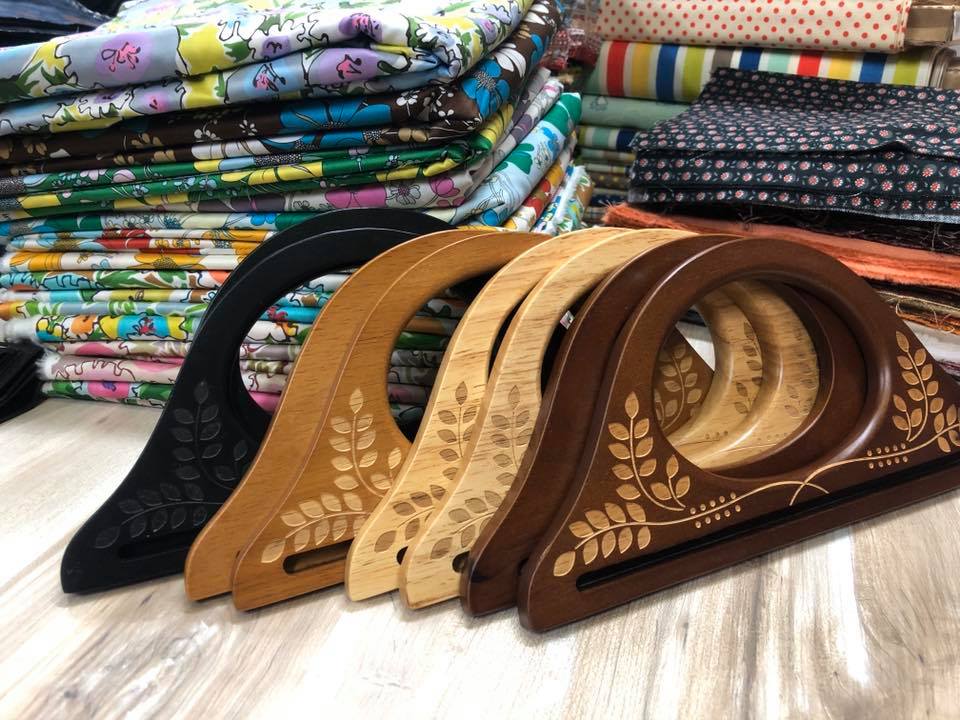 雕花實木手提把