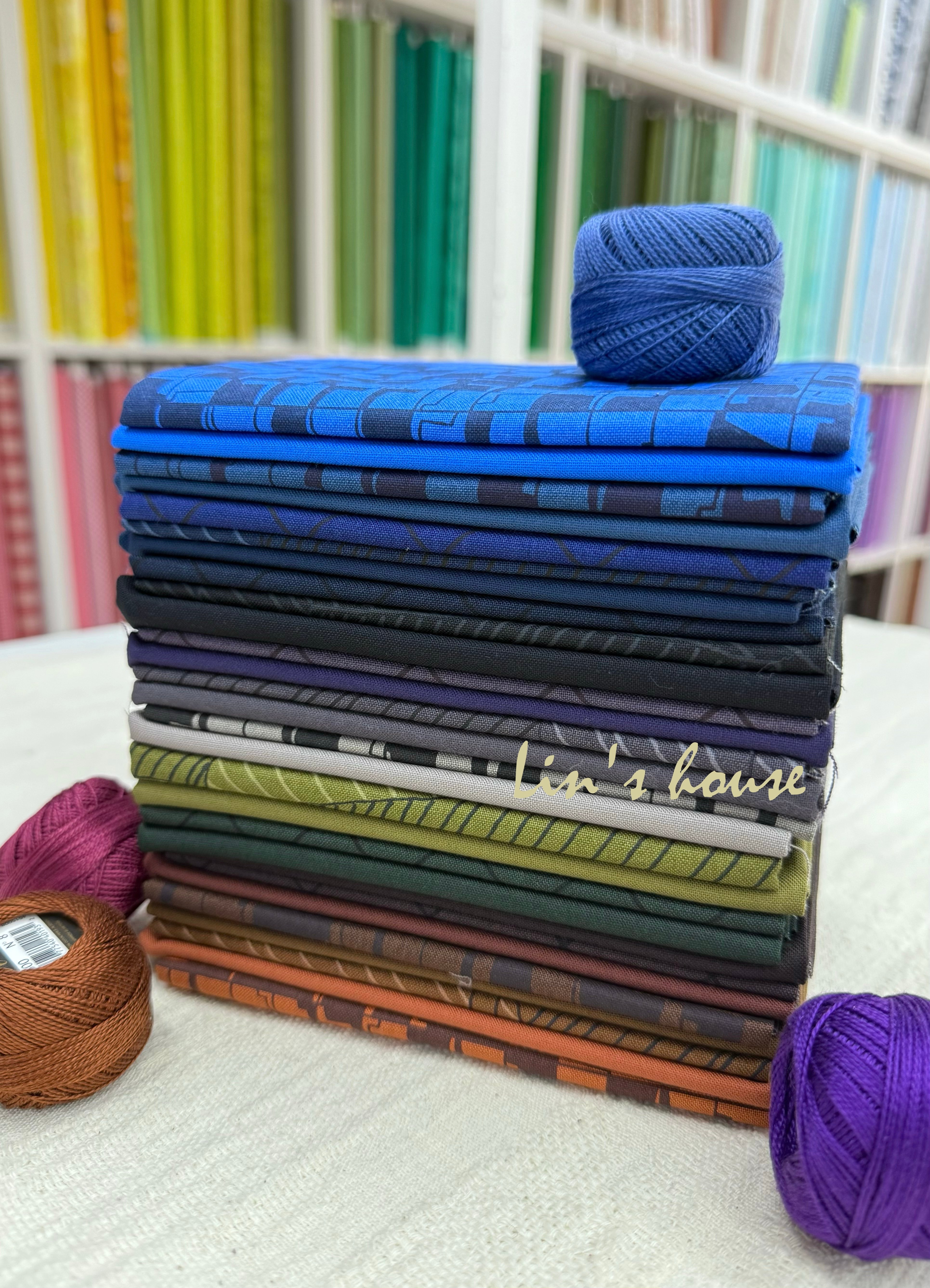 Robert Kaufman 幾何建築套布組