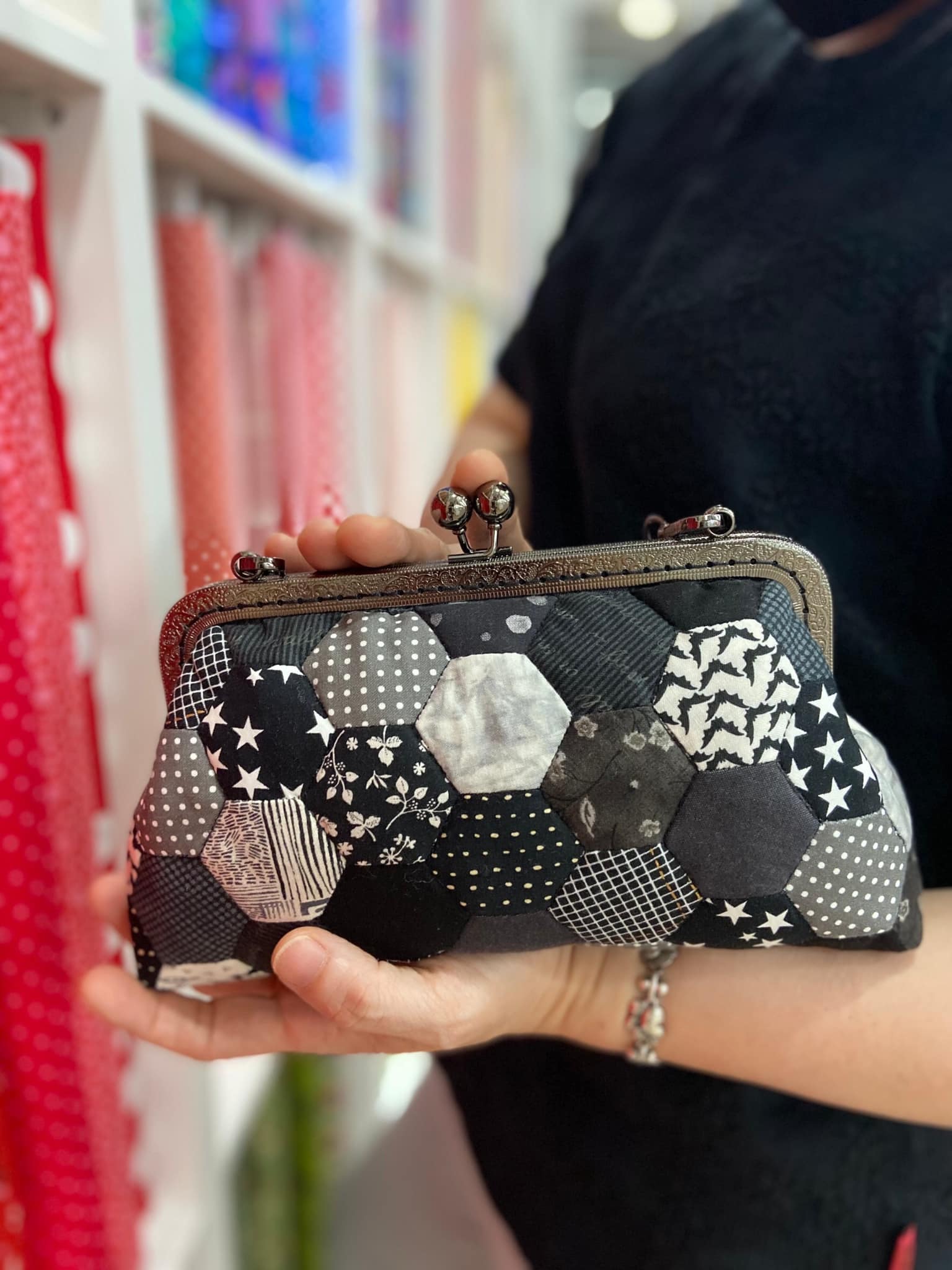 【機縫課程】時尚六角形口金包