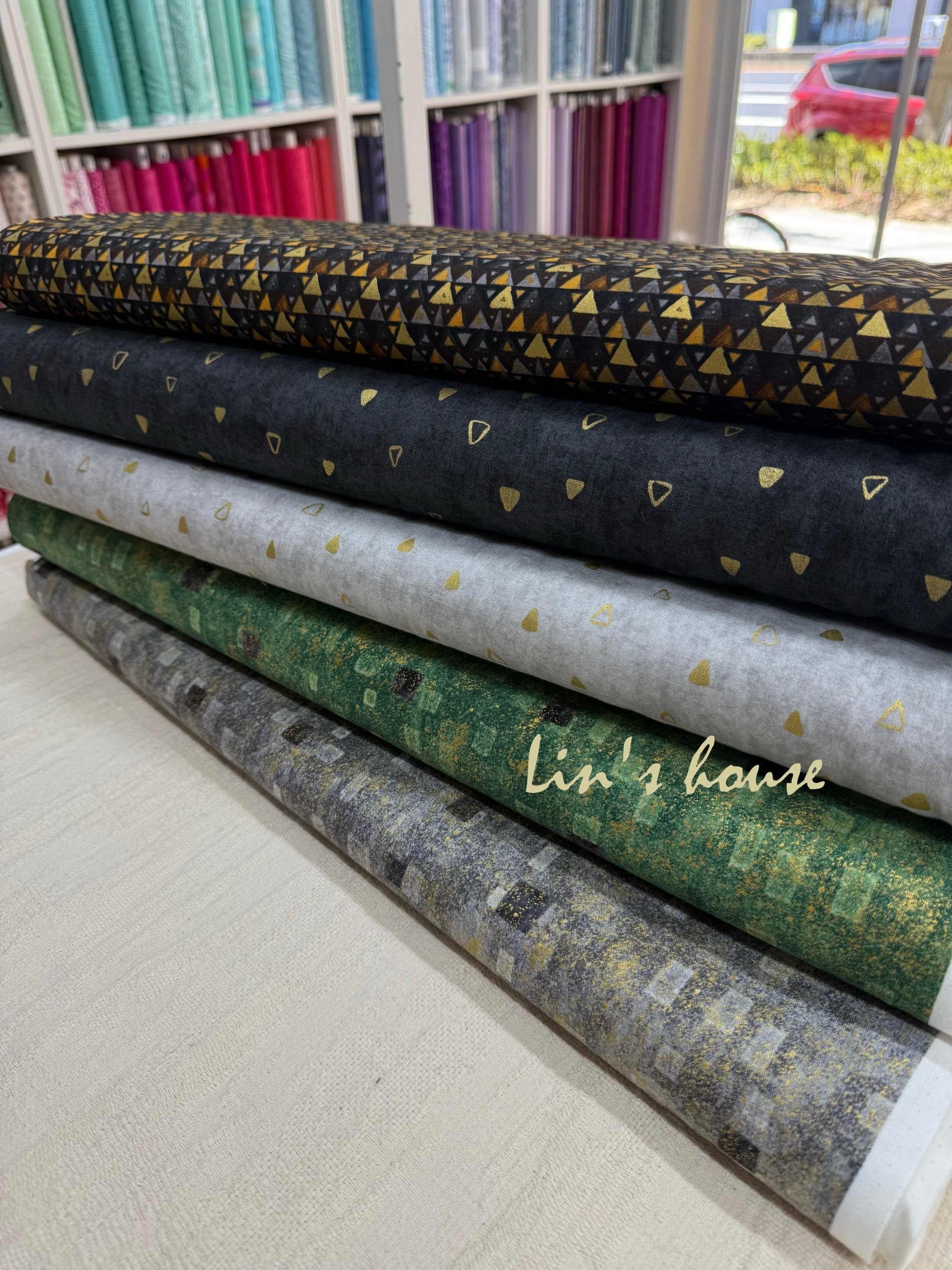 靈感之布｜Klimt Collection 幾何金箔設計布