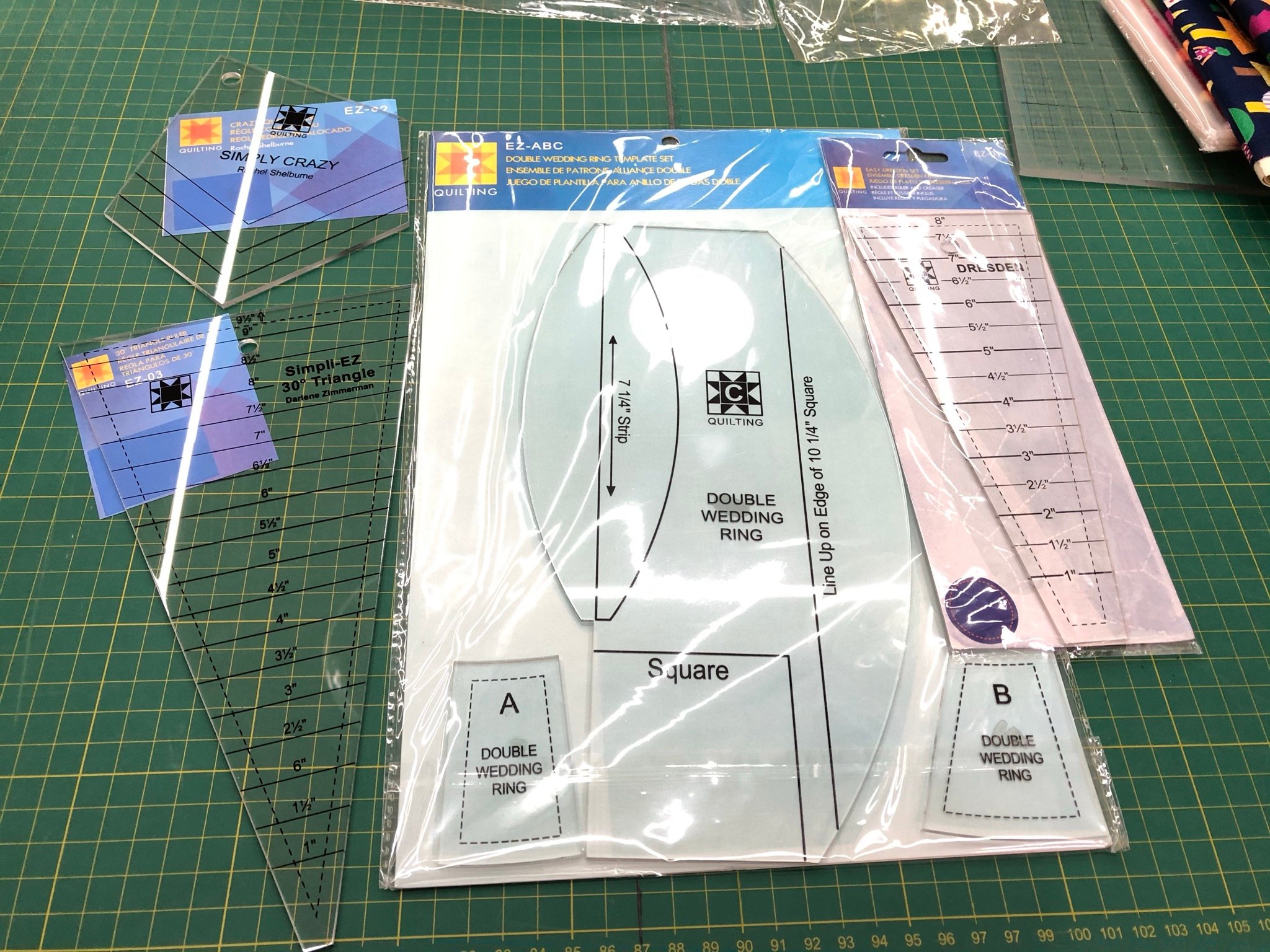 拼布裁切工具【4件組快速機縫拼布尺】