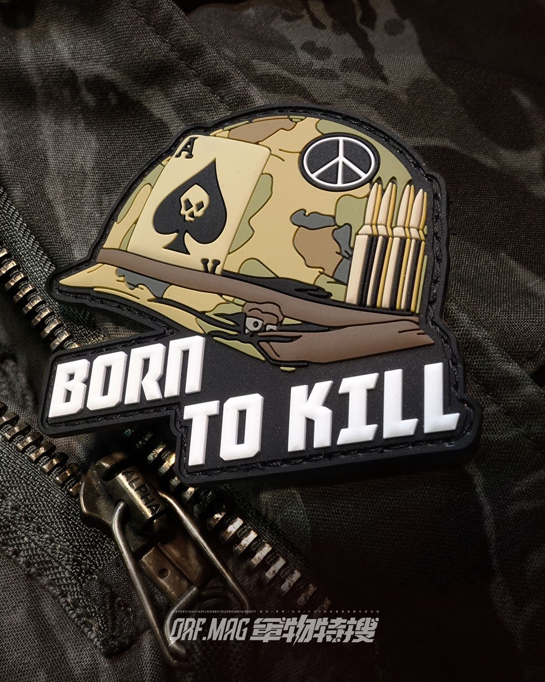 BORN TO KILL 越戰魂 3D PVC 臂章