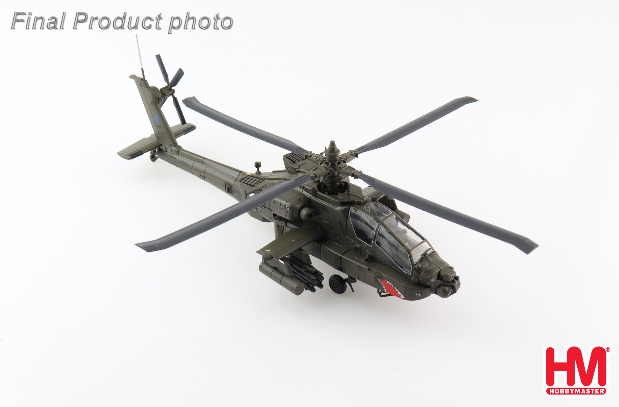 1/72 HM 美軍AH-64D 長弓阿帕契直升機 鯊魚嘴塗裝版 2010年阿富汗持久自由行動