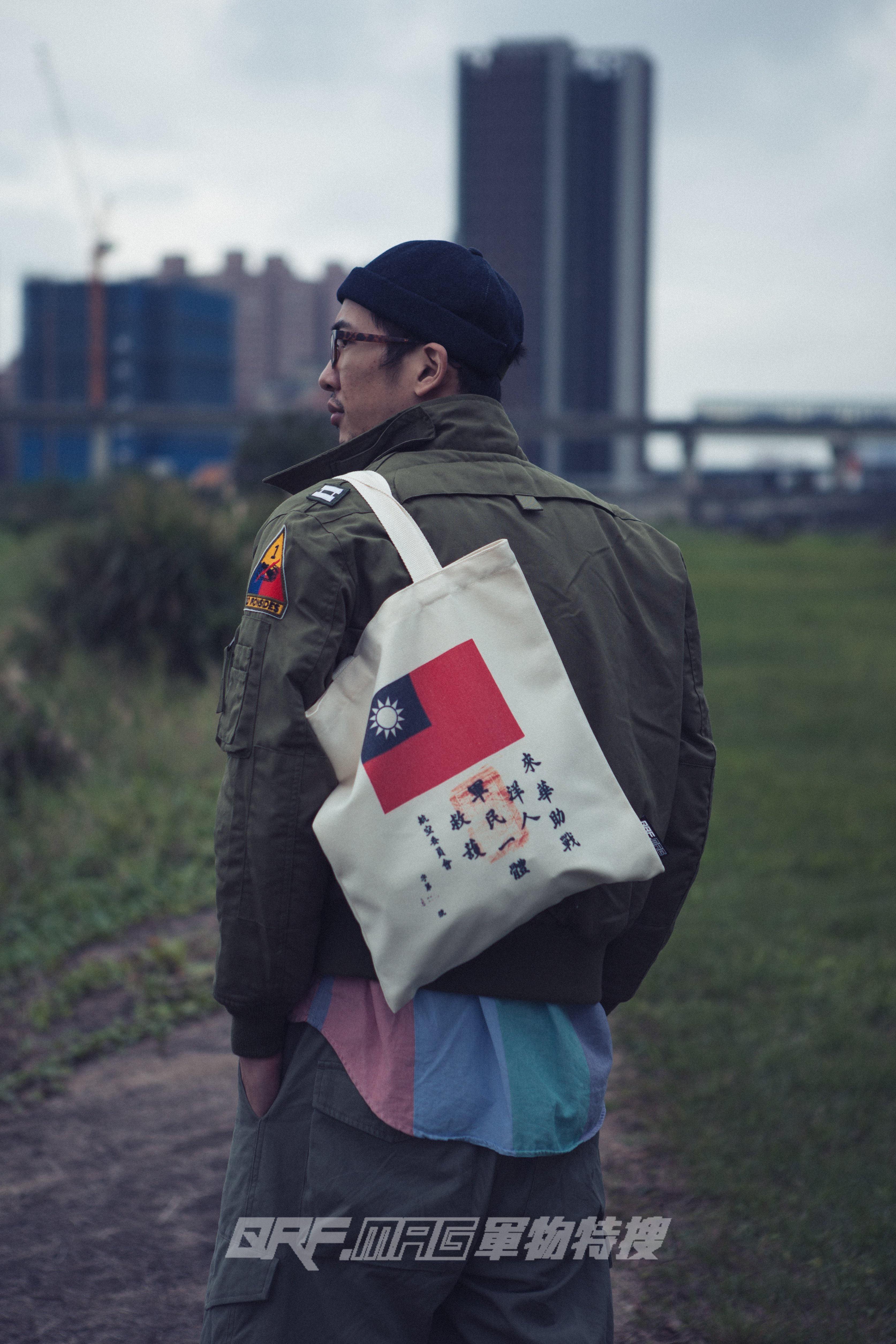 軍事文創帆布袋 來華助戰洋人 飛虎隊血幅款