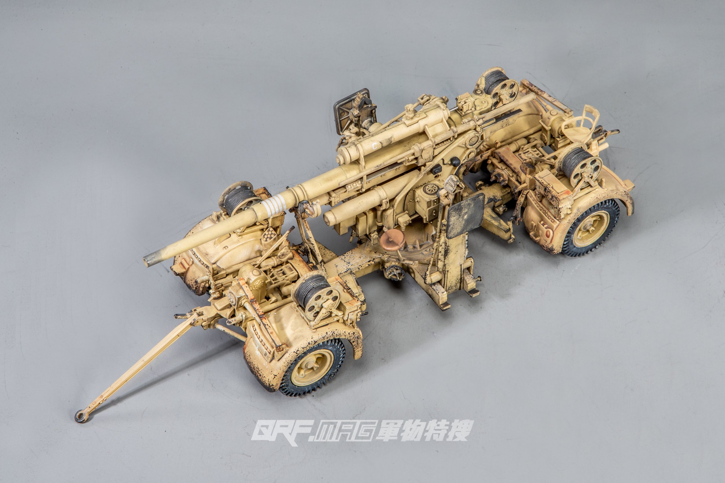 FOV 1/32 二戰德國FlaK 36 88mm防空砲 88砲 熱帶舊化版