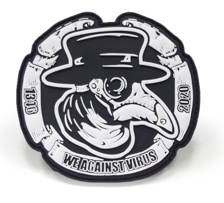 瘟疫醫生1346-2020 PVC 臂章 士氣章