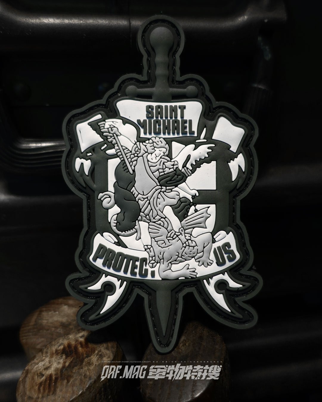 Saint Michael Protect Us 聖米迦勒庇護吾等 PVC 臂章 士氣章