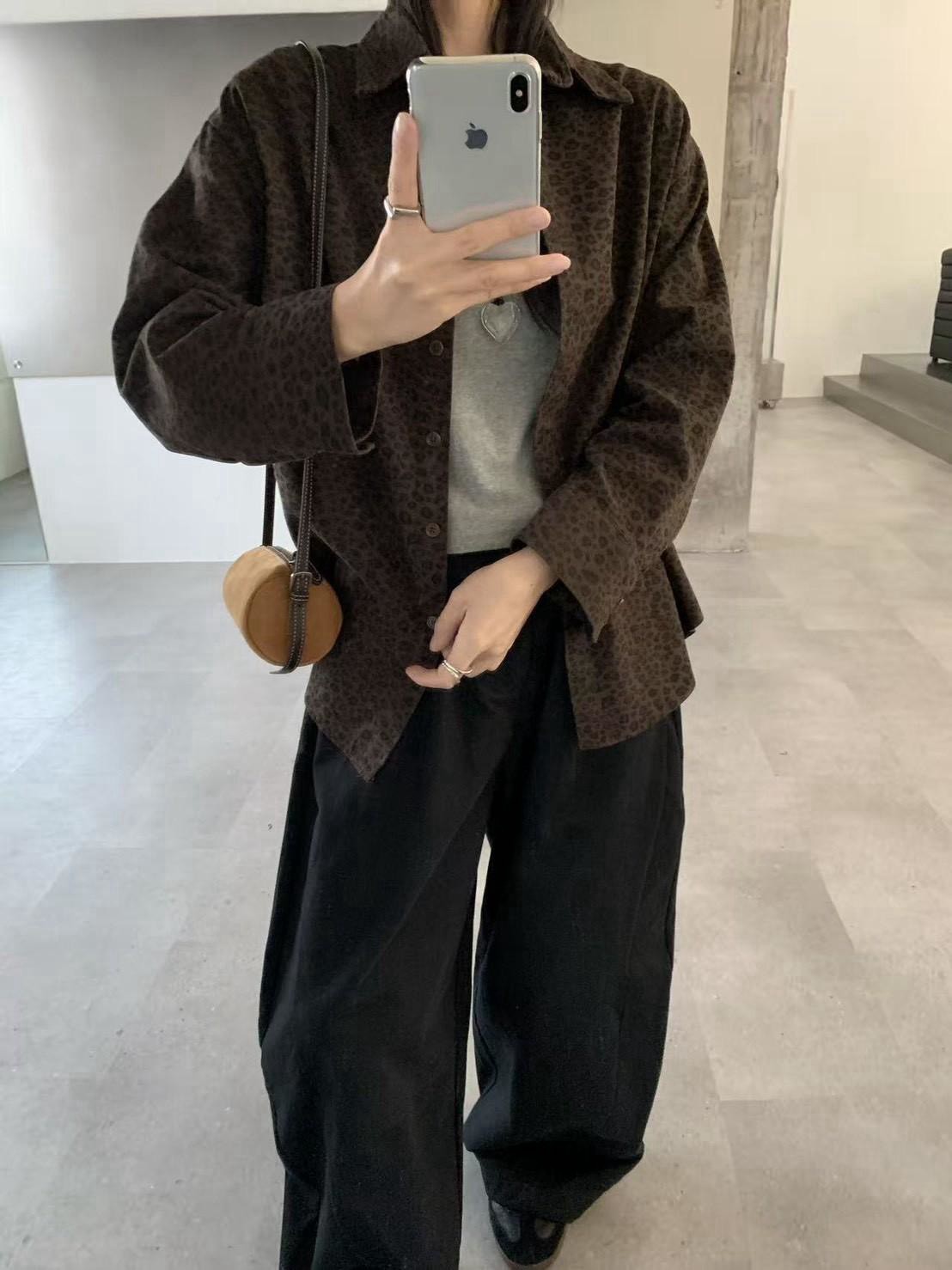 豹紋寬鬆襯衫 豹紋寬鬆襯衫