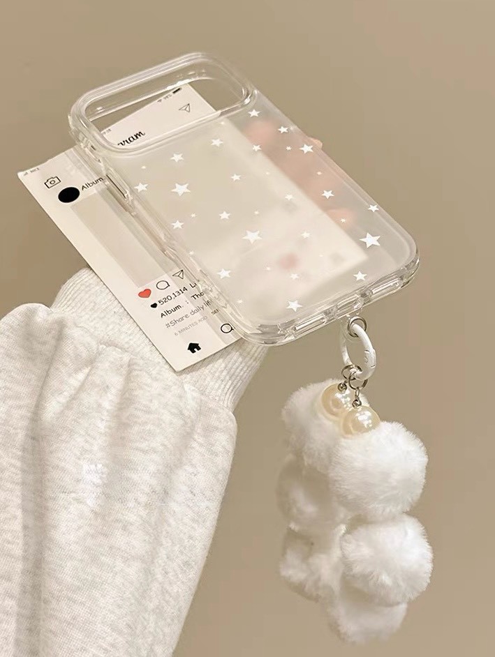半透磨砂星星防摔手機殼｜iPhone 14-18系列