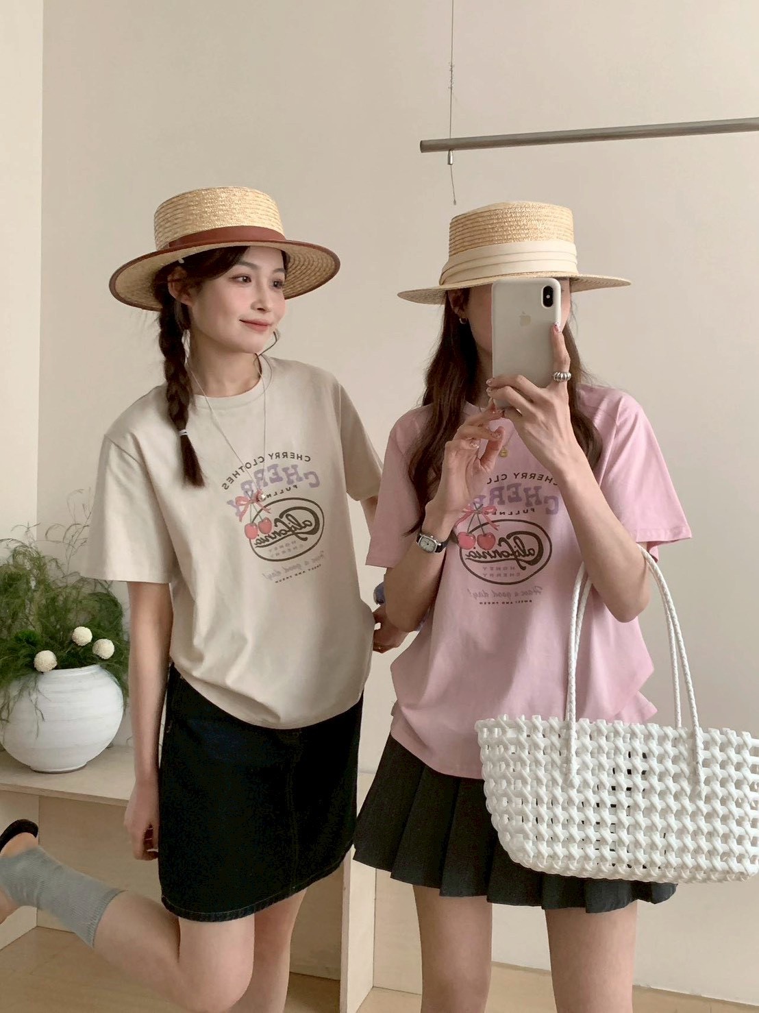 可愛cherryTee上衣T恤