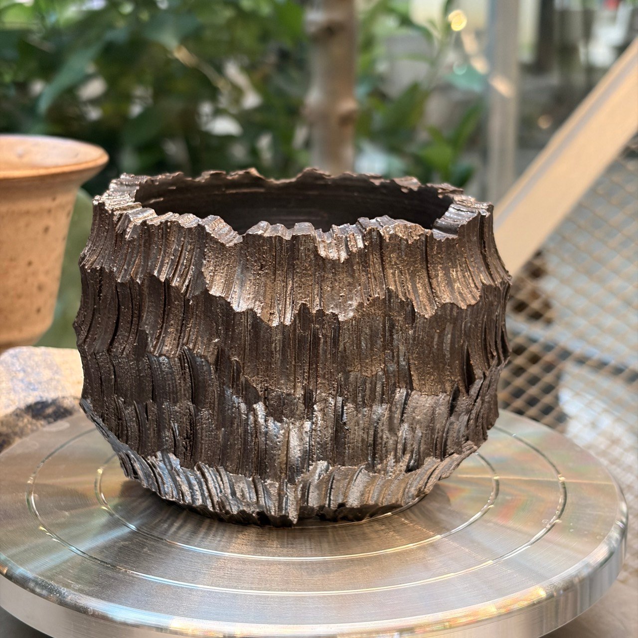 NASHI 盆  片岩