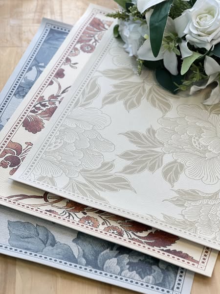 花卉皮革隔熱墊 花卉皮革隔熱墊