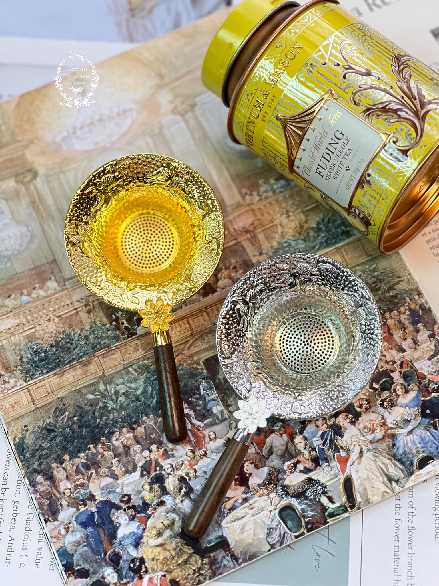 日式雕花濾茶器