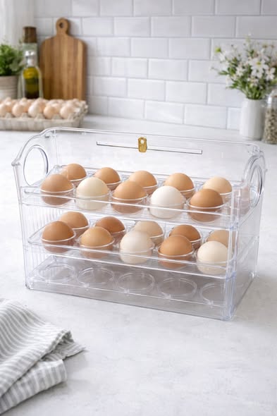 日期刻度雞蛋收納盒