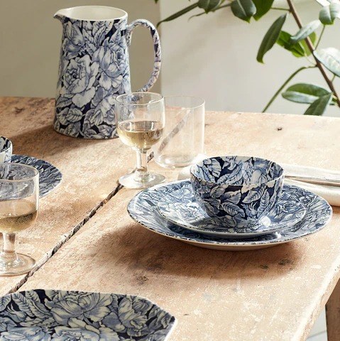 英國伯利墨藍芙蓉餐具系列