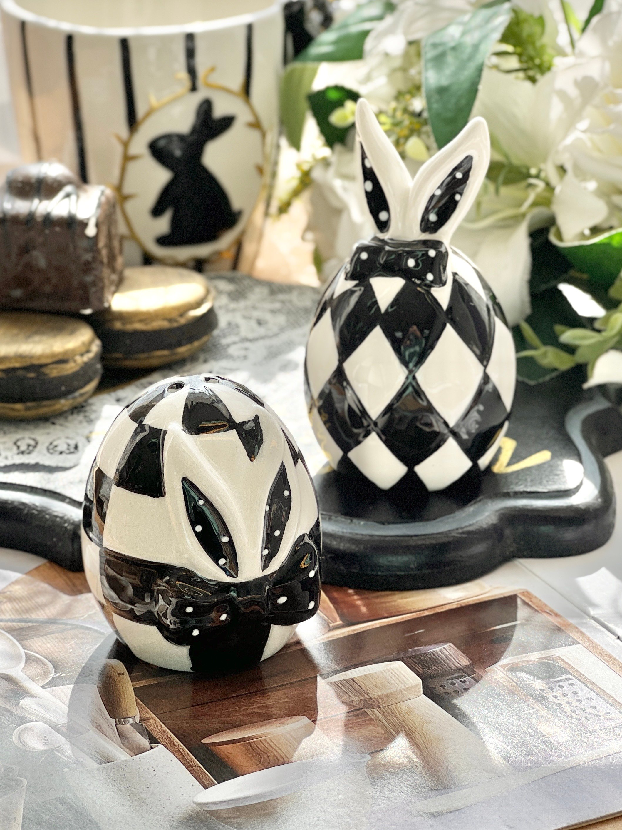 棋盤格兔椒鹽罐組