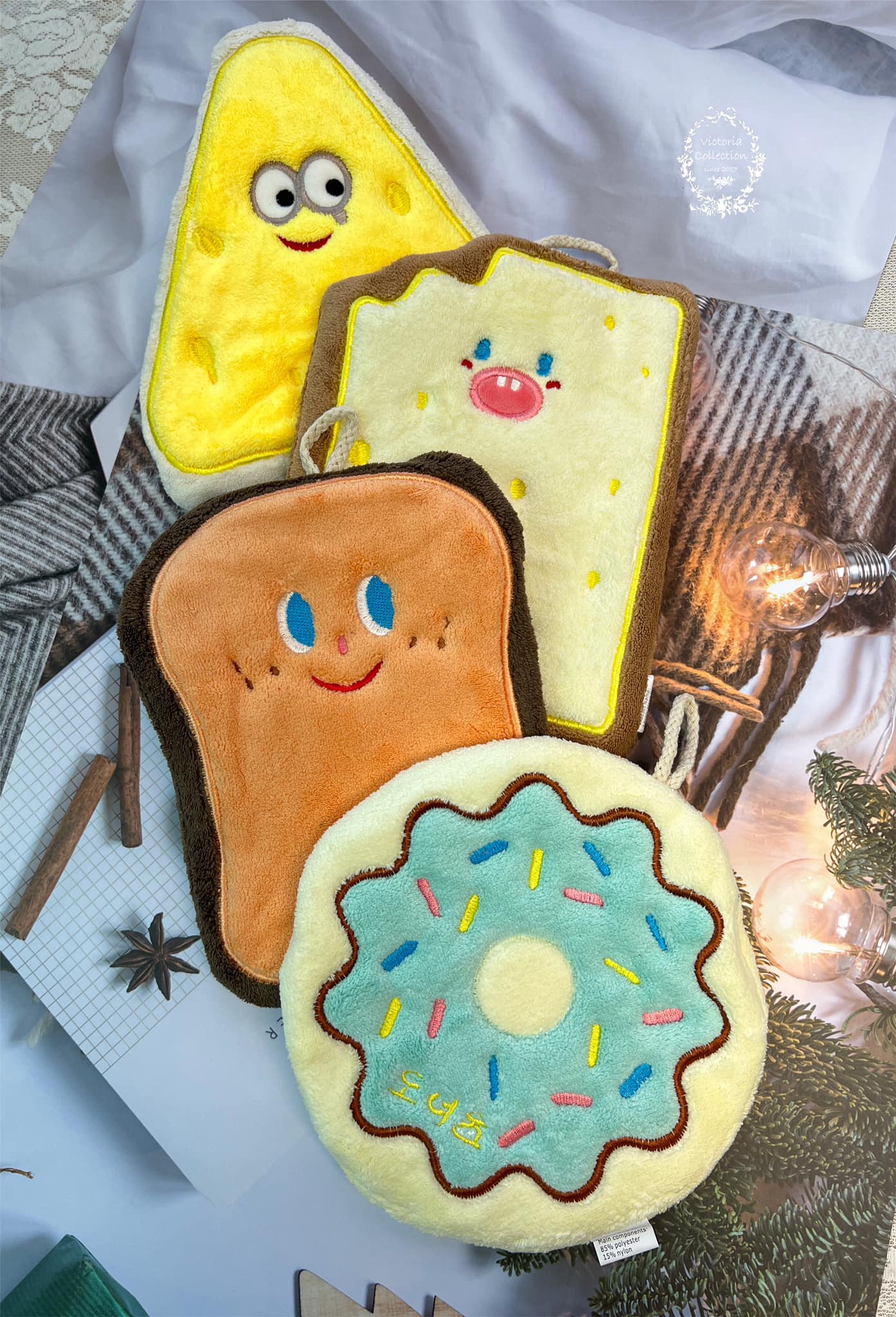 可愛甜點擦手巾