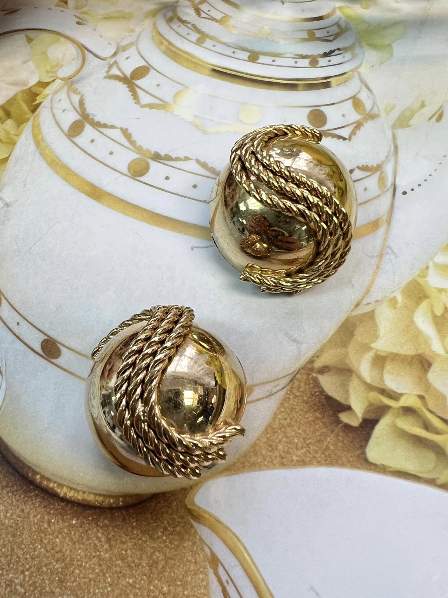 S型繩結耳環/耳夾