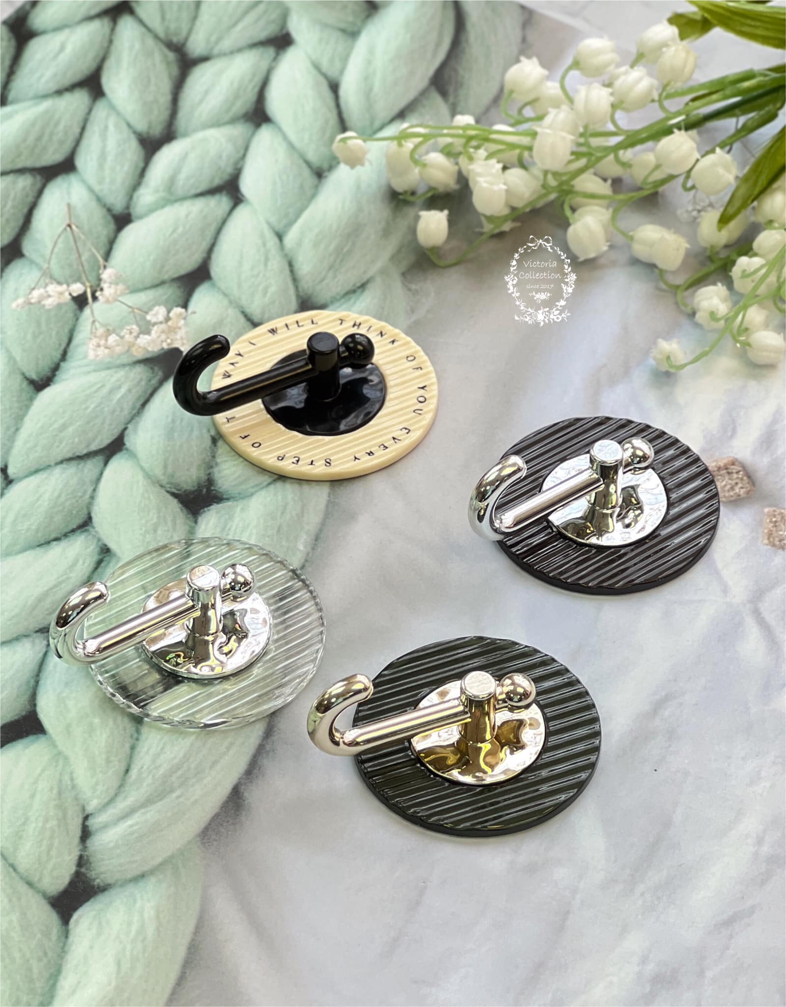 透亮免打孔強粘掛勾(4入一組)