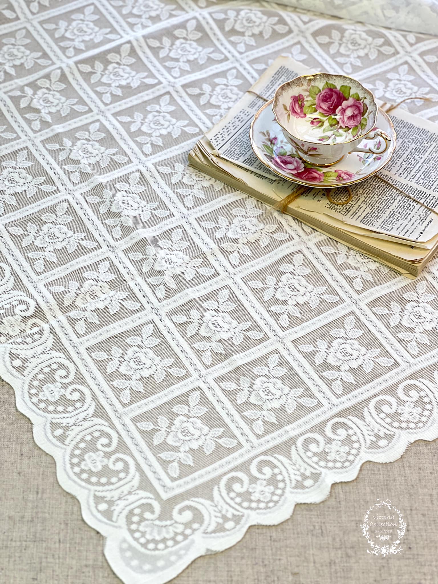 法式復古蕾絲桌布/桌巾