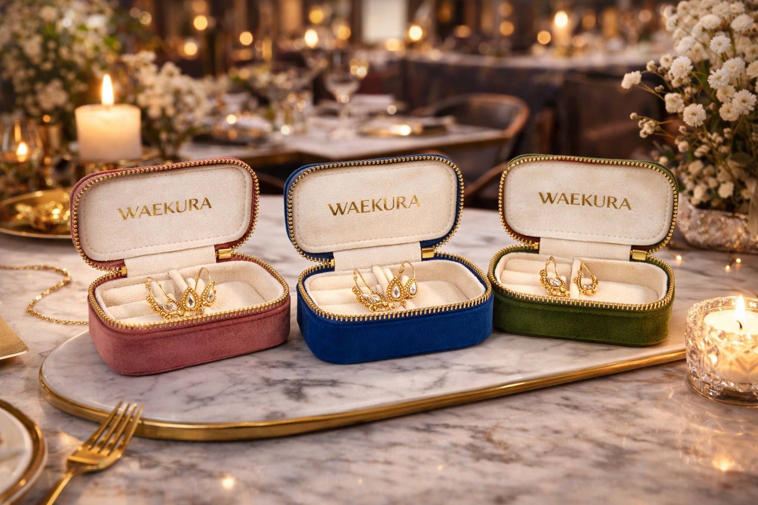 法式絲絨首飾盒