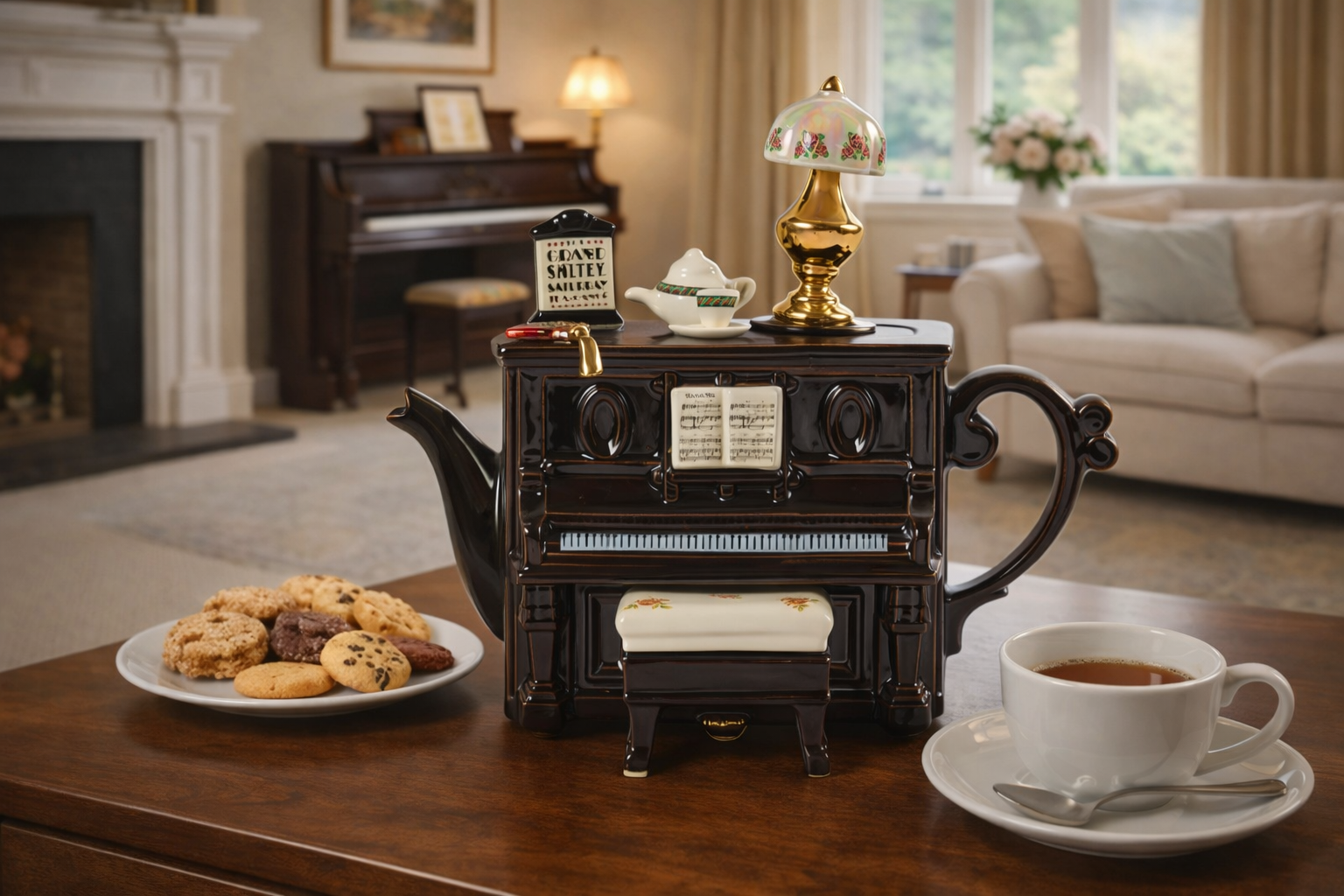英國造型壺-琴茶舞(大)Piano Tea Dance