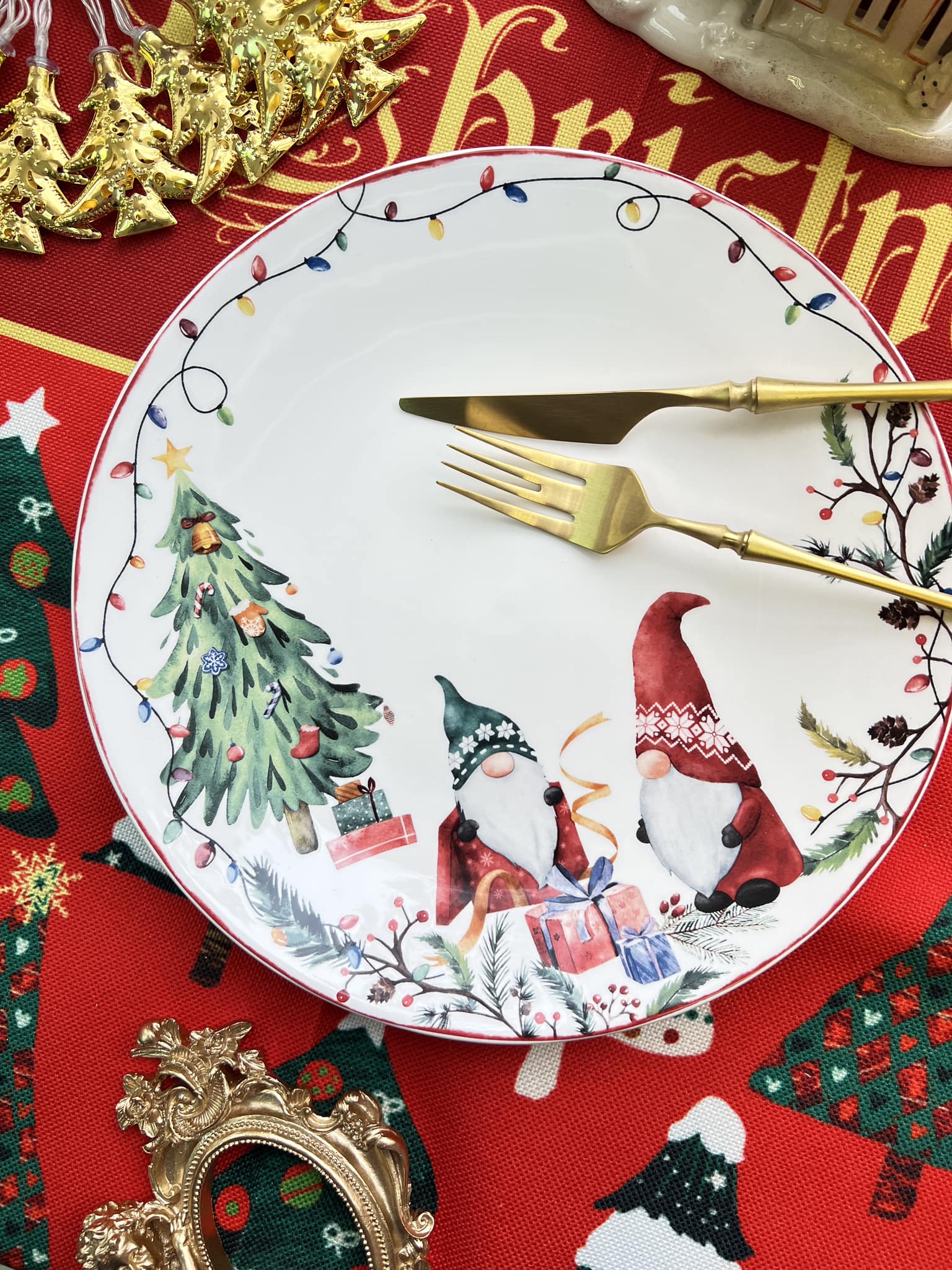 聖誕老公公餐盤