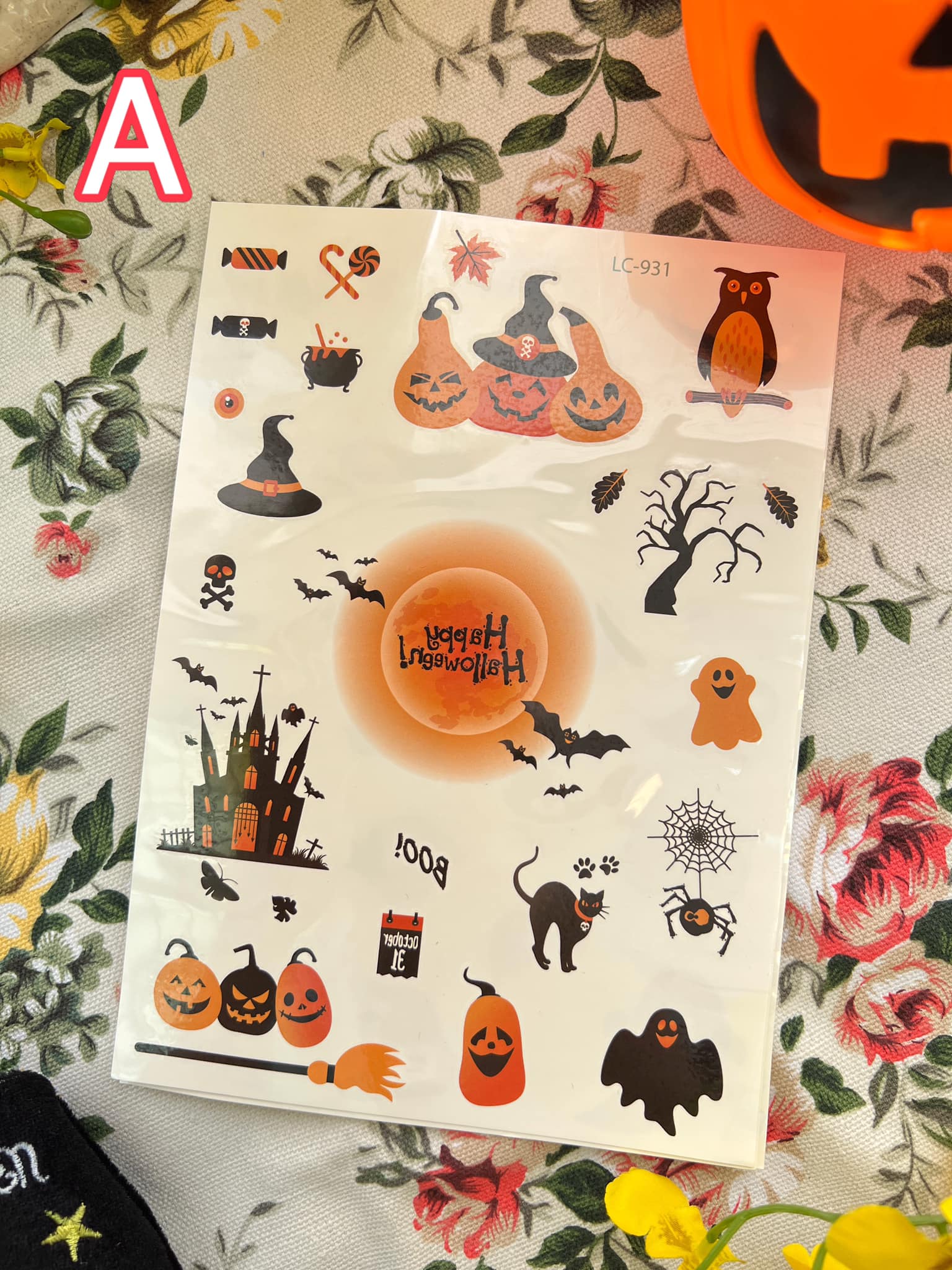 萬聖節紋身貼紙