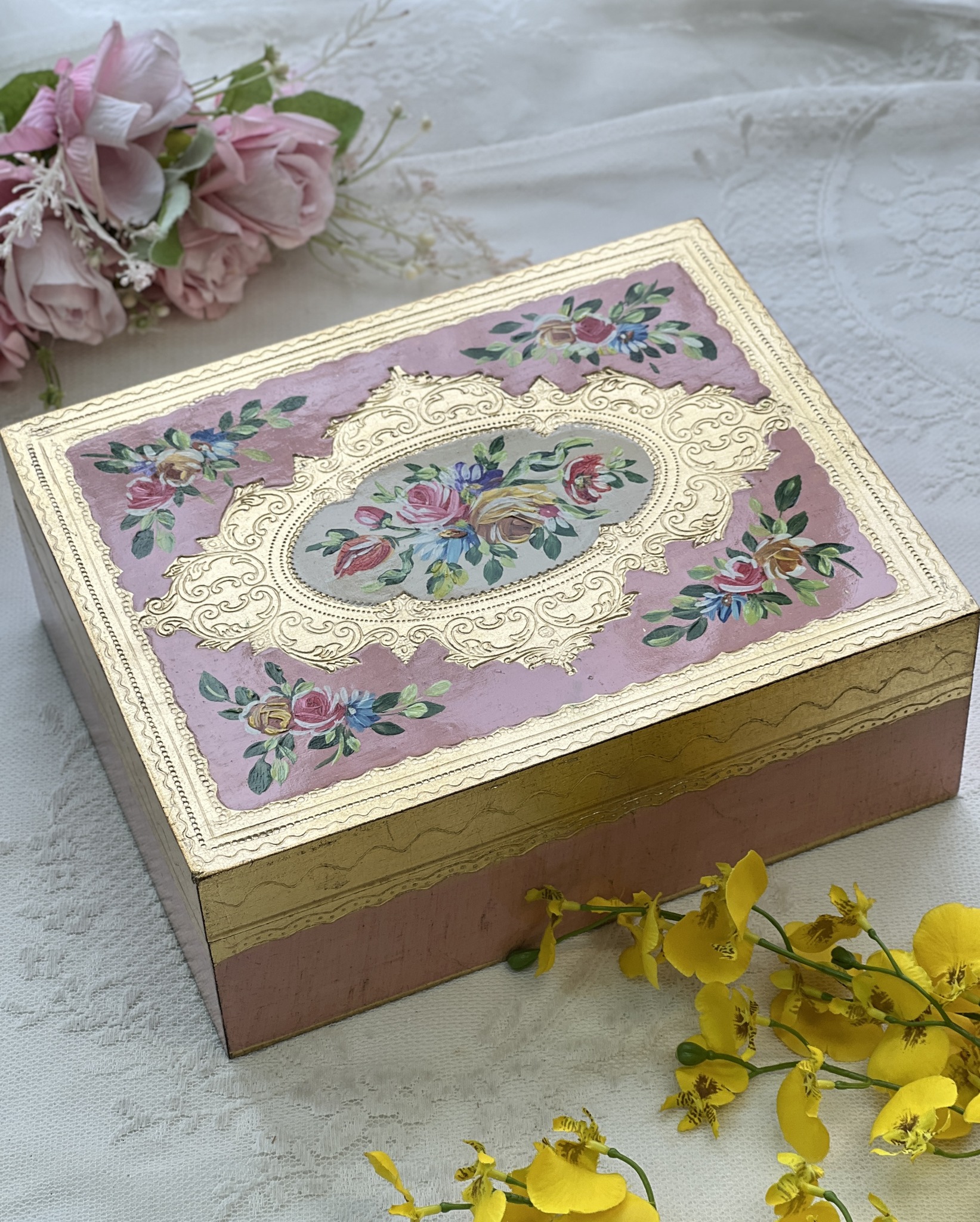 義大利佛羅倫斯手工長方型儲物盒