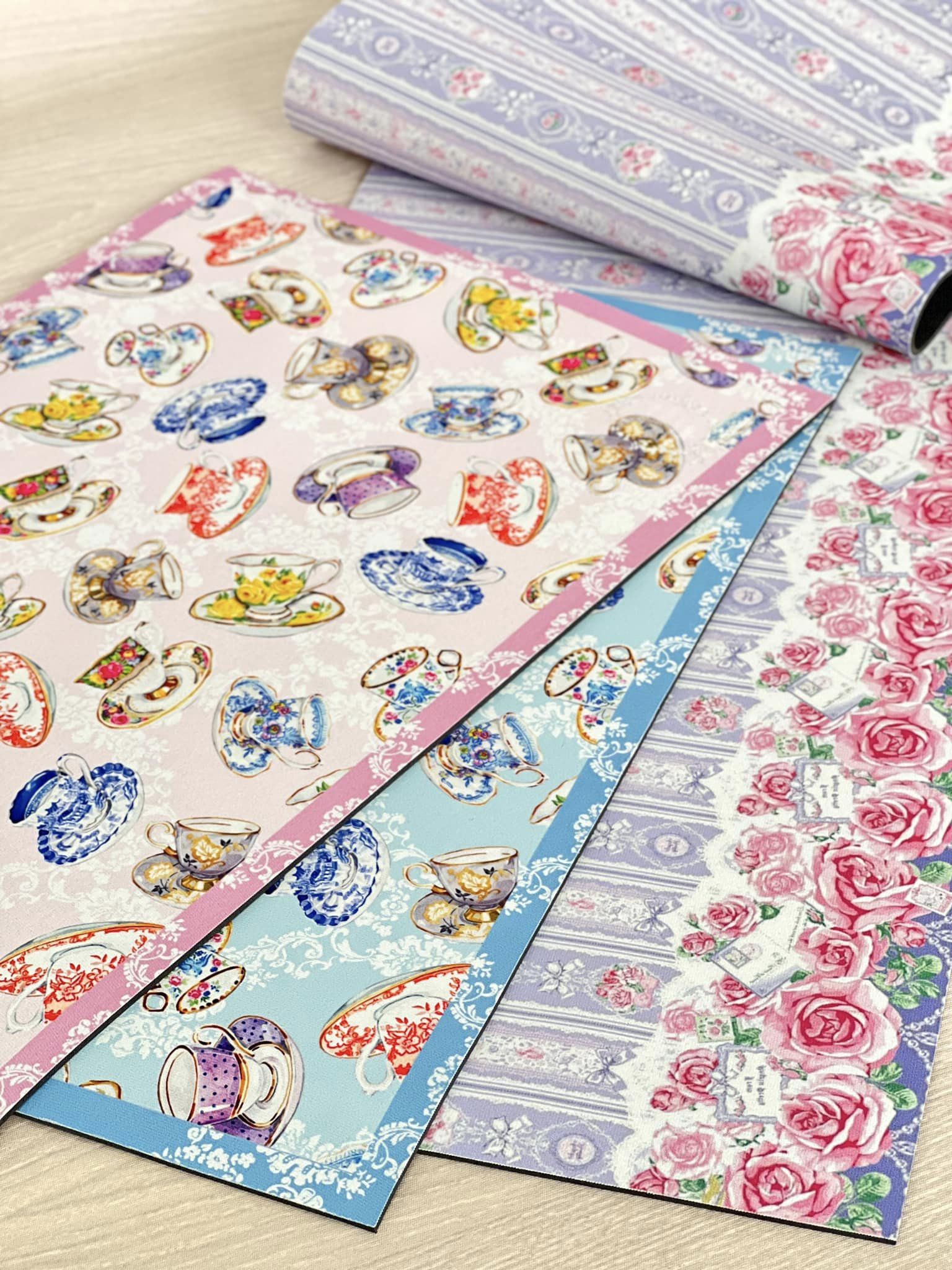 英國玫瑰花杯超吸水地墊