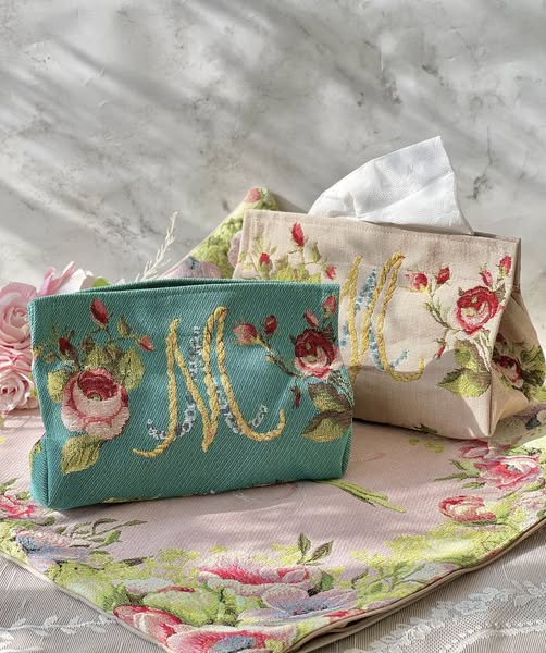 歐洲ADL家飾家居用品-刺繡面紙套