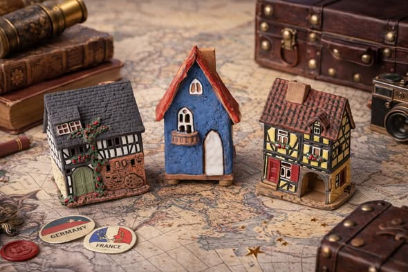 德國手工香氛屋｜迷你小鎮三款