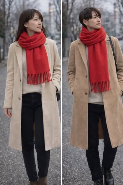 Kiltan喀什米爾純色寬版圍巾