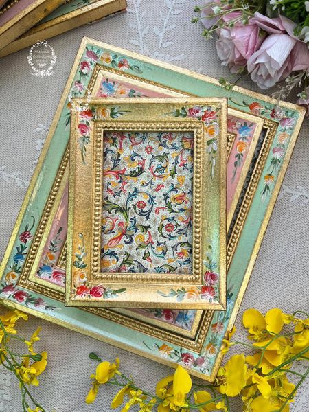 義大利佛羅倫斯手工木相框-中