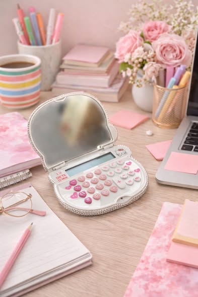 閃亮凱蒂鑲鑽計算機